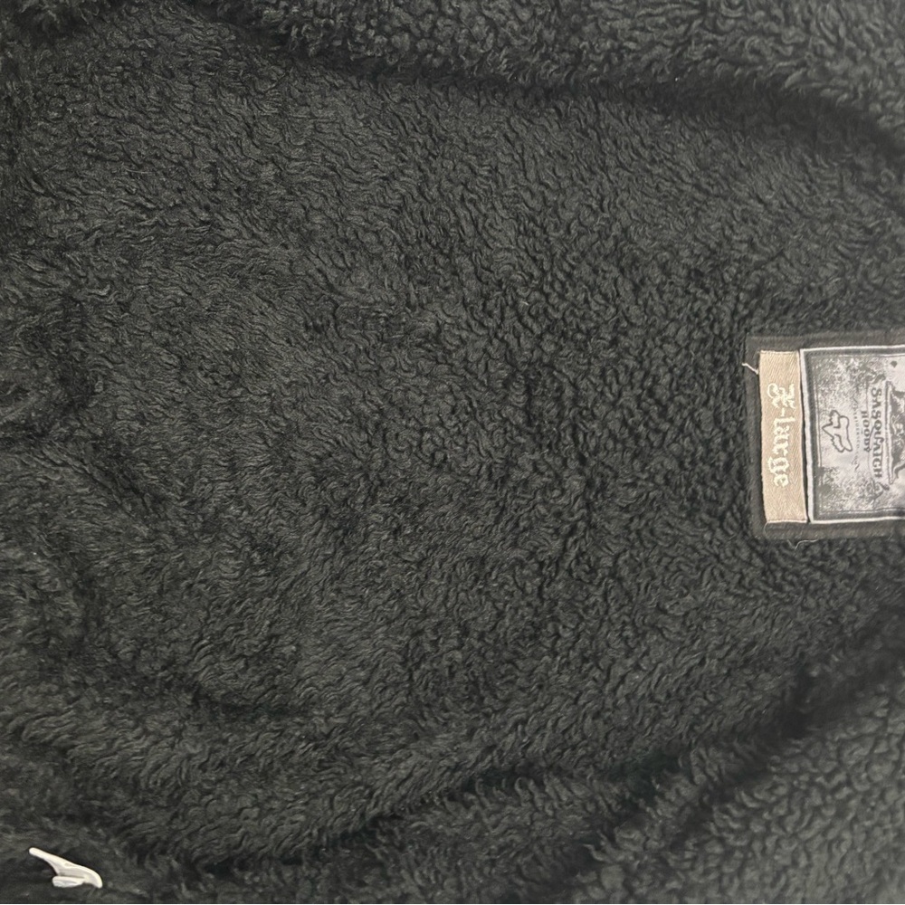 Fox Racing Sasquatch Hoodie Mens XL Rare Y2K Grunge Faux Fur Lined Jacket Zip Up - Picture 4 of 5